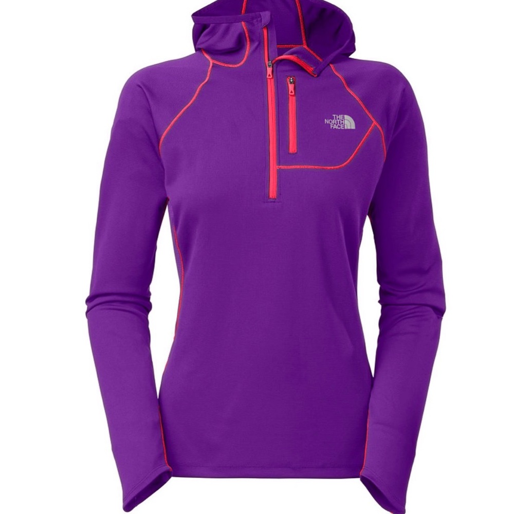 The North Face Purple and Red Activewear Top